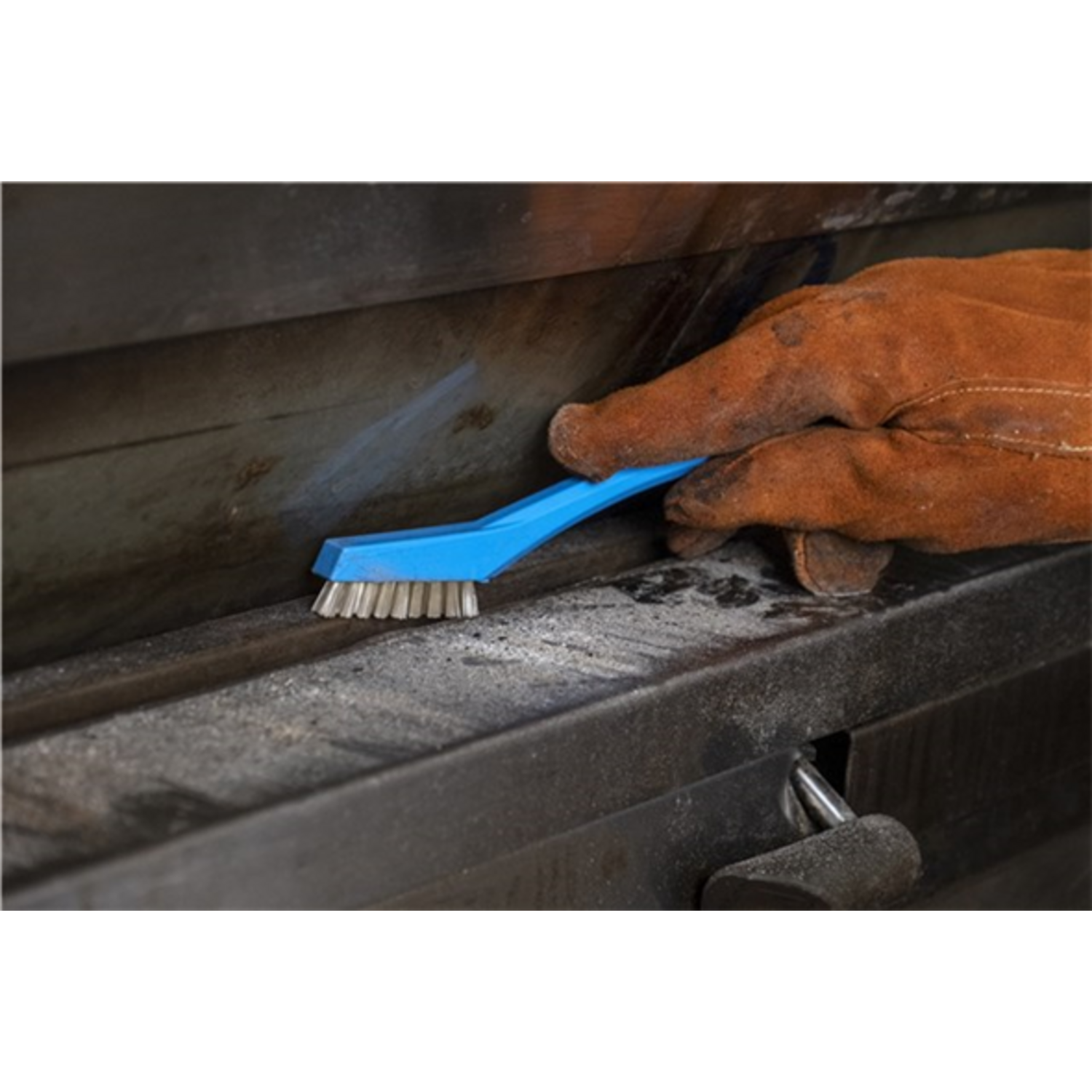 Vikan precisieborstel harde hittebestendige vezels blauw 205x20x60 mm (44023)