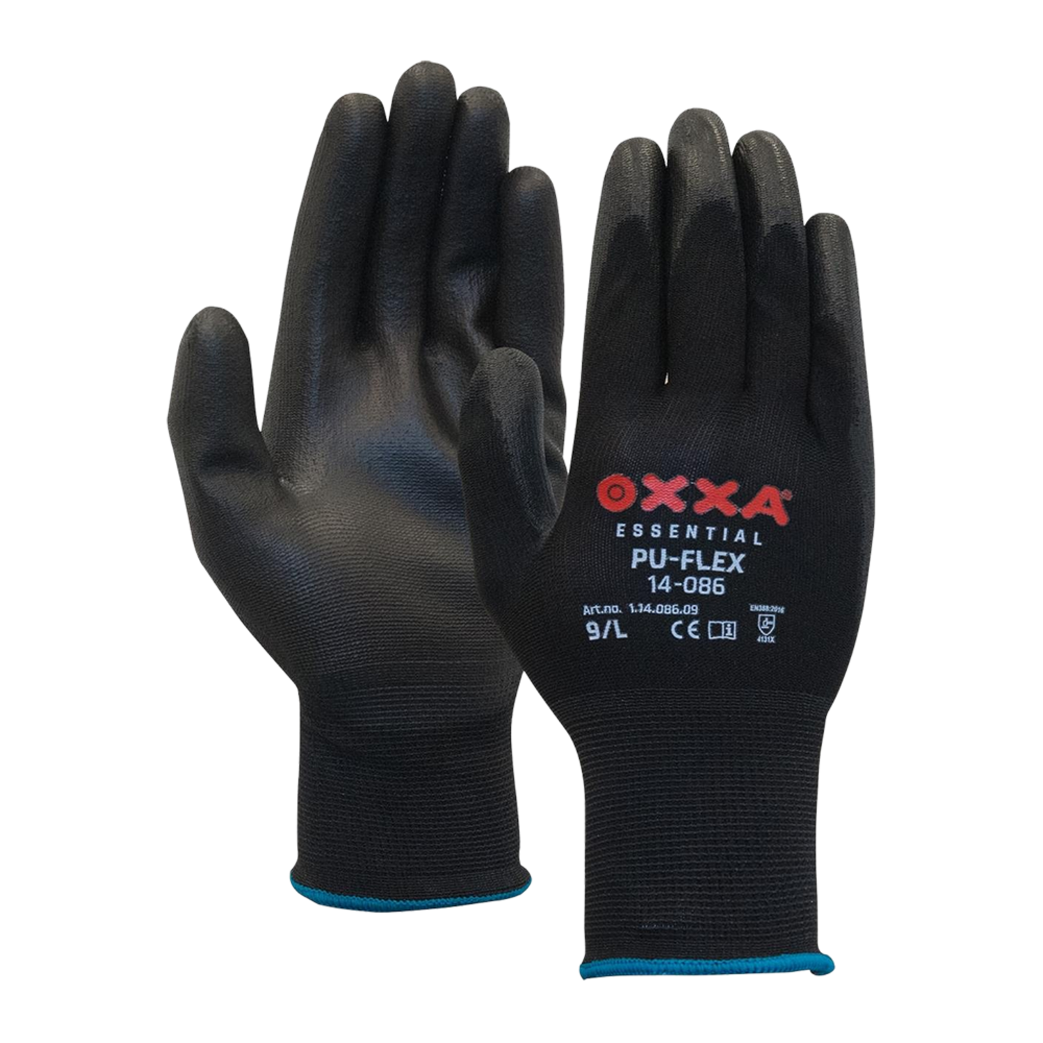 Handschoenen OXXA® PU-Flex 14-086 zwart maat 9 (11408609)