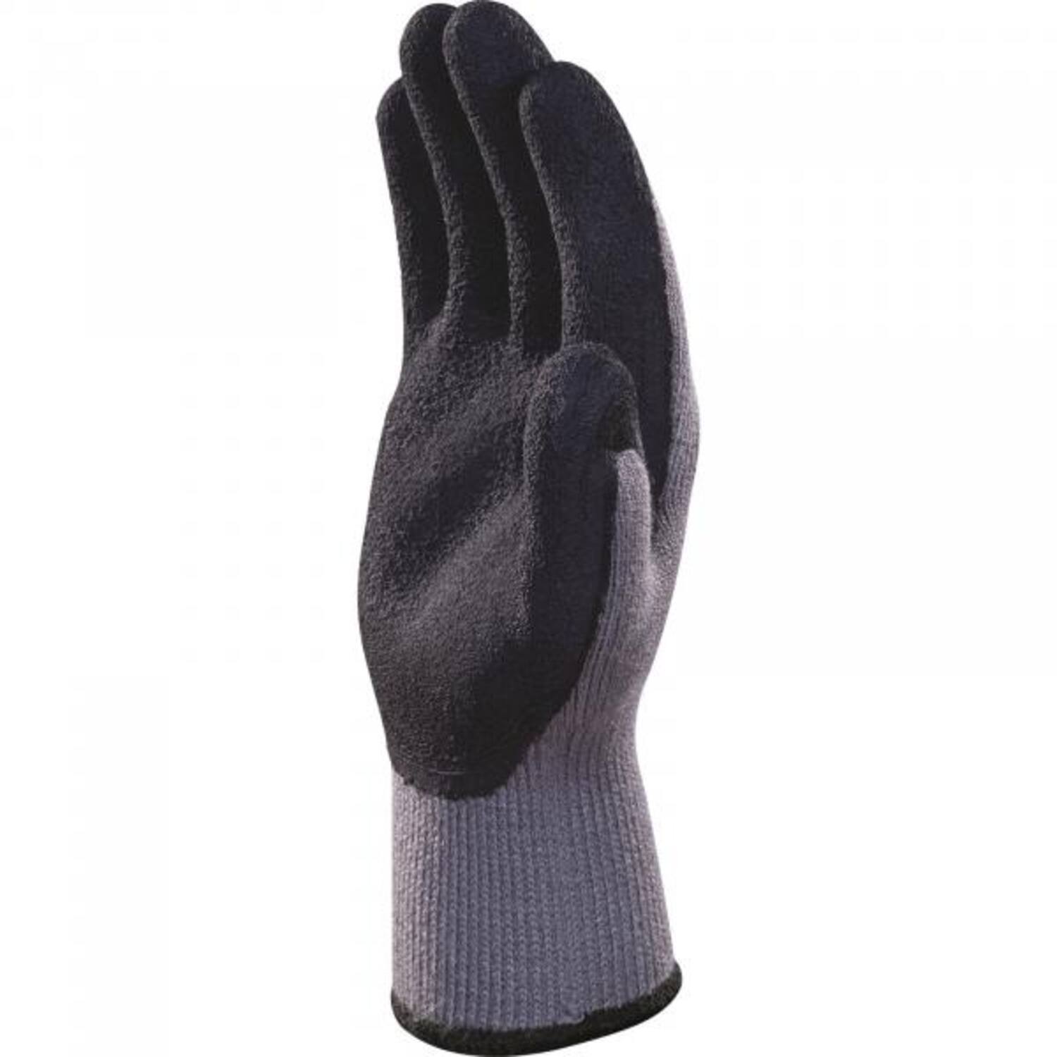 Handschoenen Deltaplus nitril grijs/zwart maat 9 (L) (12 paar)