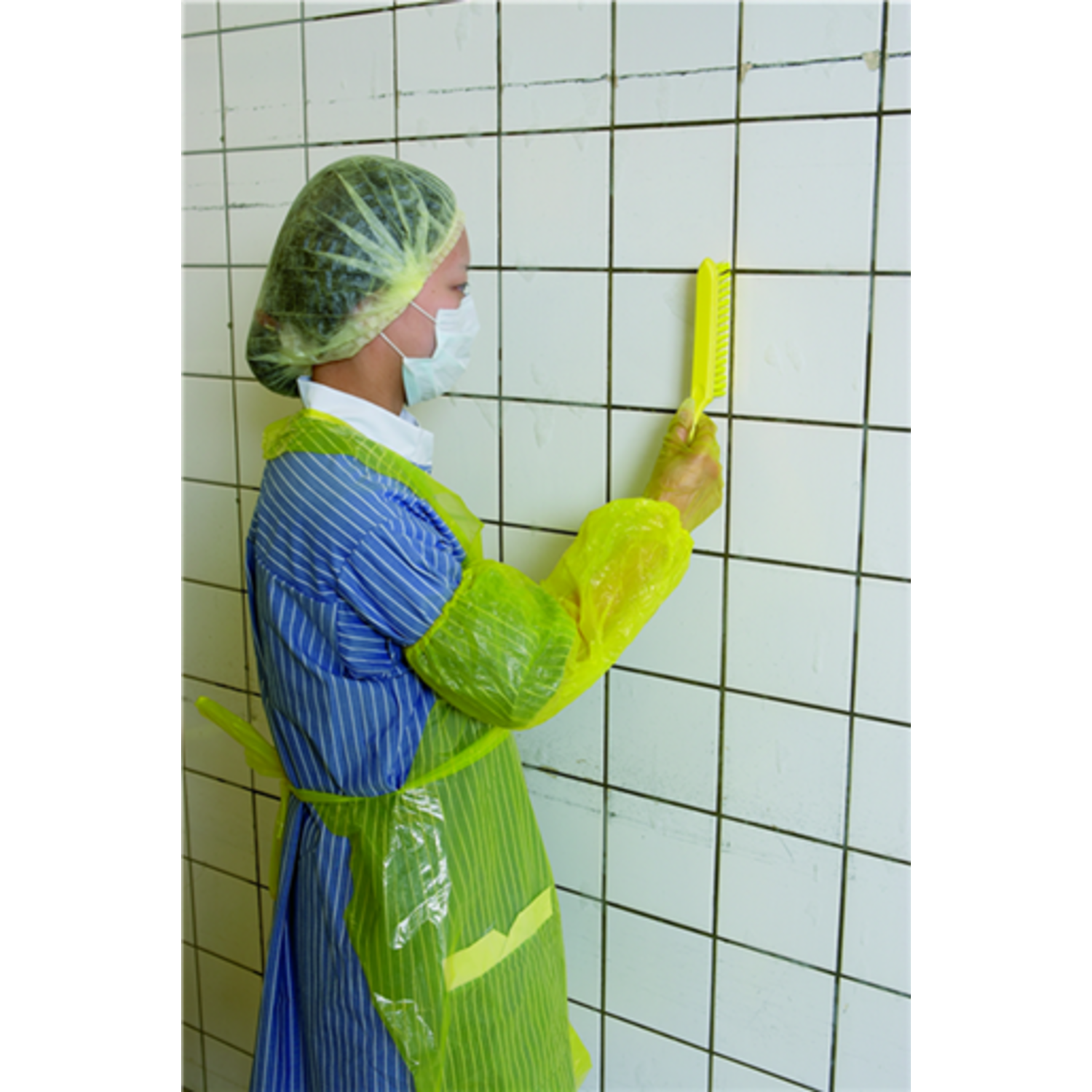 Vikan handborstel extra harde vezels groen 300x70x20 mm (41952)