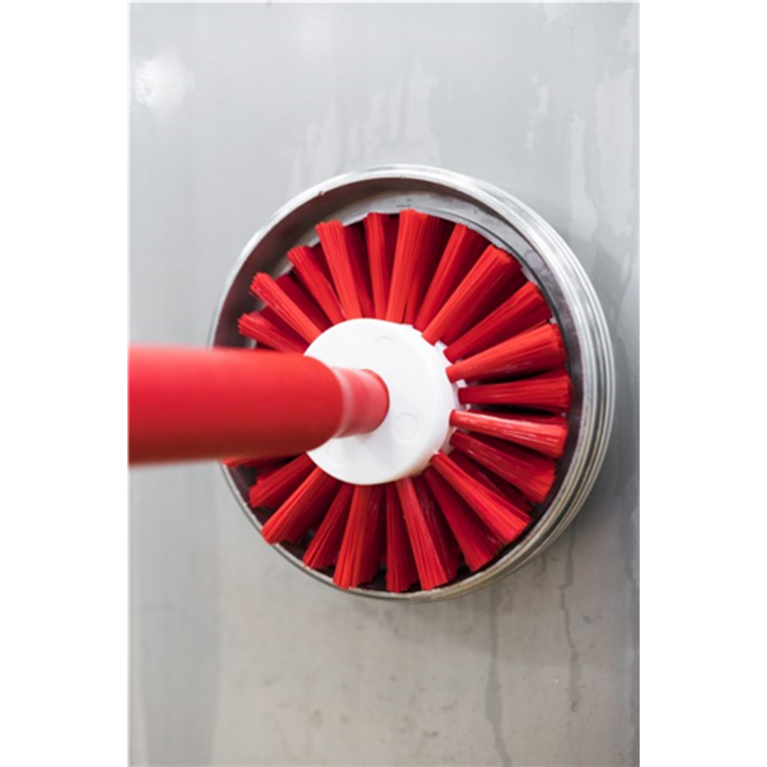 Vikan wormhuisborstelkop medium vezels rood ø 135 130 mm (70354)