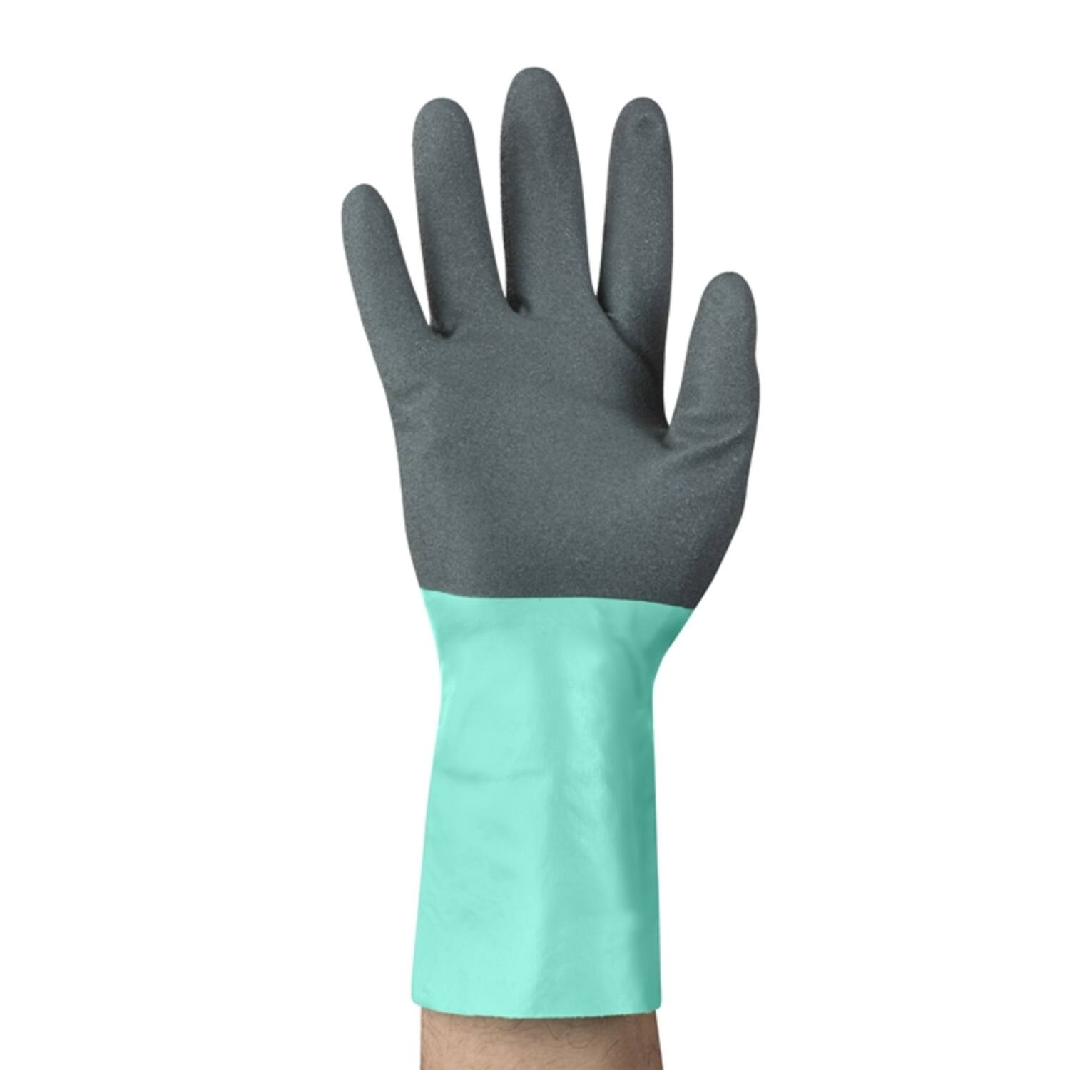 Handschoenen Ansell Alpha Tec 58-128 antraciet/groen maat 10 (19020710)