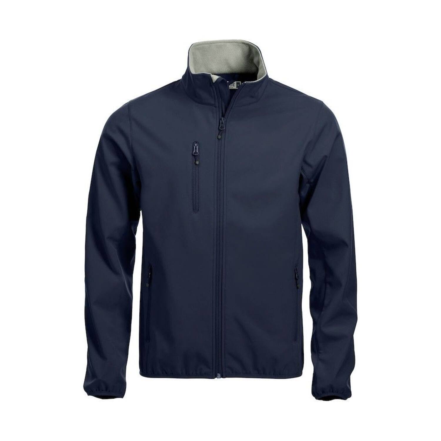 Basic Softshell Clique Basic inclusief bedrukking donkerblauw maat L