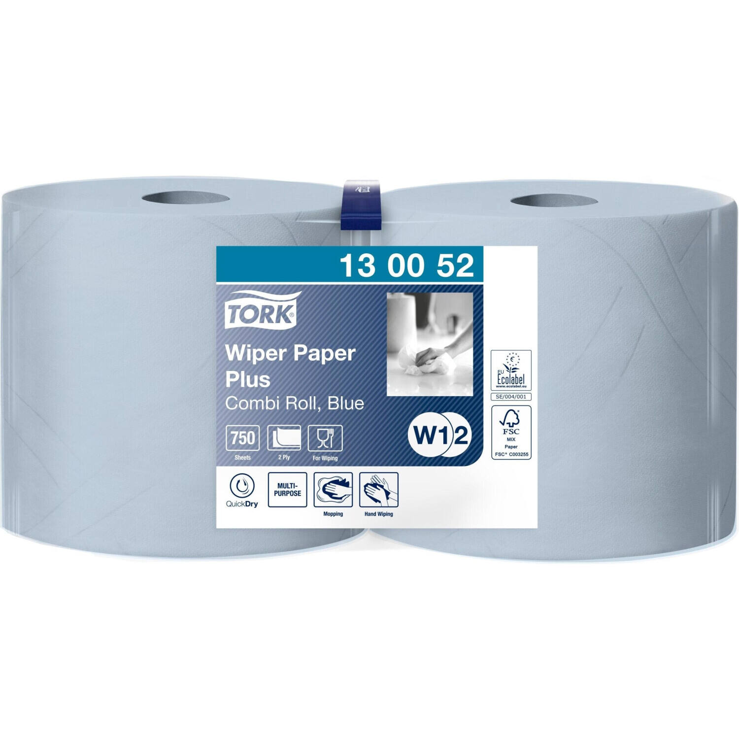 Tork Advanced wiper 420 2-laags blauw 24cm x 255m (130052)
