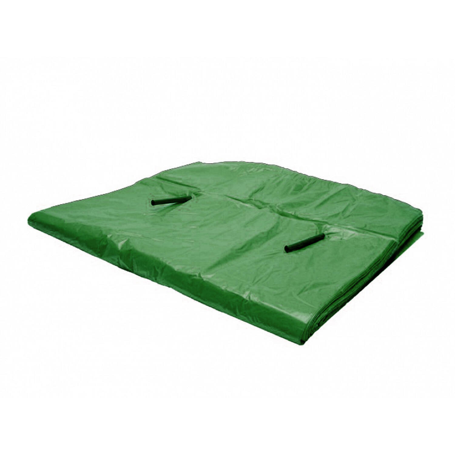 MDPE kratzakken 58/22x60cm 25 mµ op pijpjes donkergroen 5%