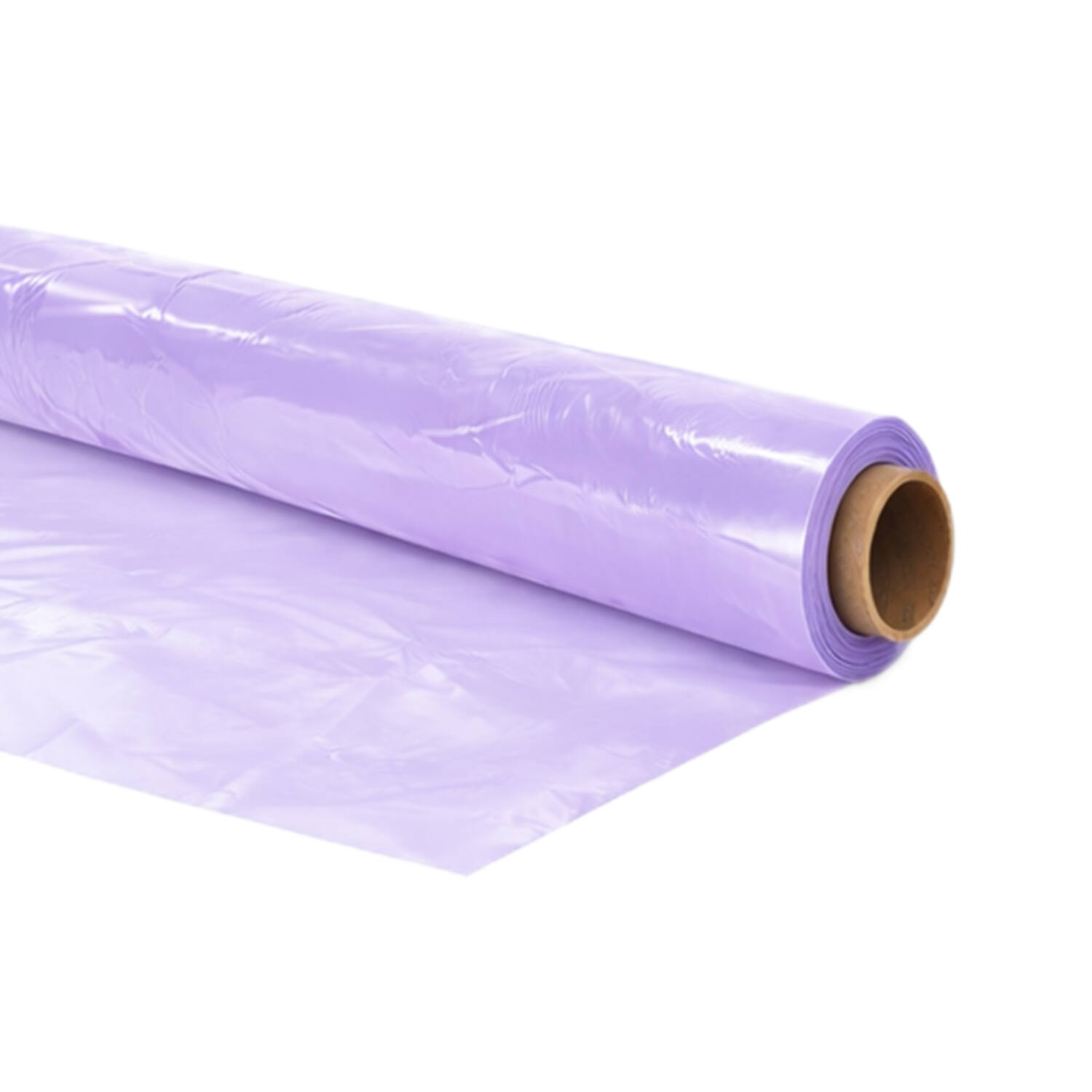 LDPE hoezen 130/2x50x210 cm 0,080mm paars op plastic koker