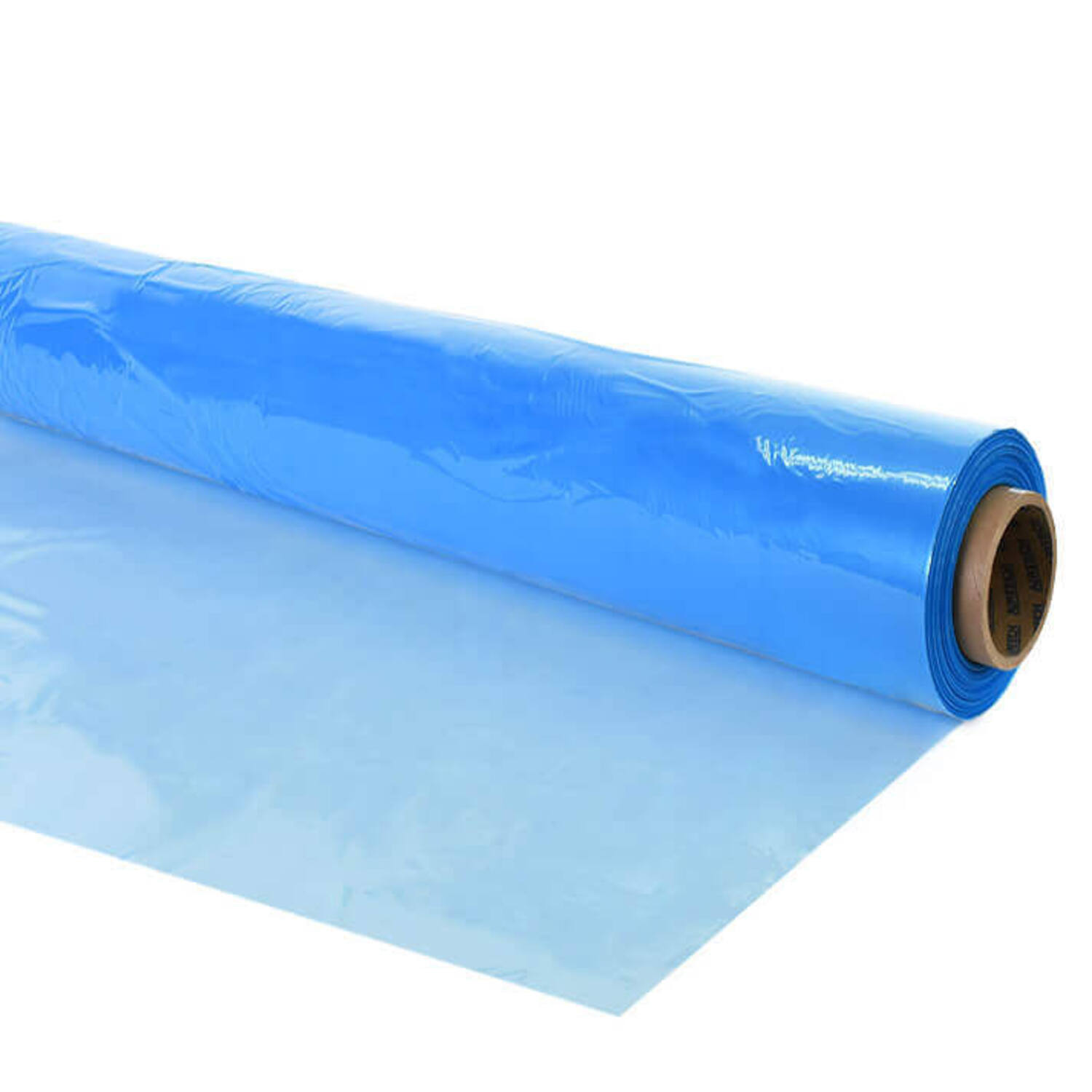 LDPE hoezen 130/50x210cm 80mµ blauw op koker
