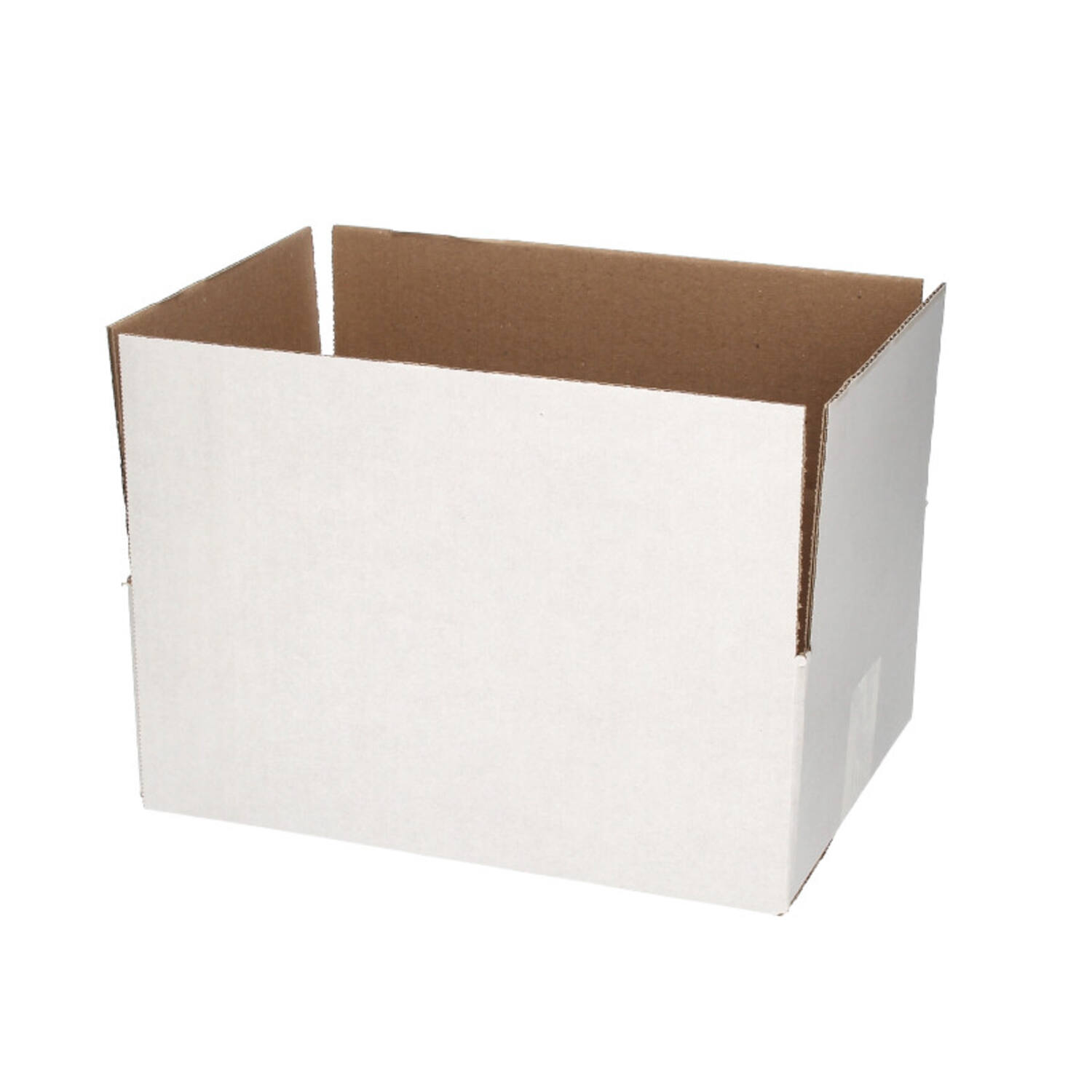 Vouwdozen Fefco 0201 280x200x100 mm wit B kraft onderdelendoos