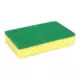 Schuurspons 140x100 mm geel/groen 50 x 10 stuks