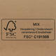 Amerikaanse vouwdozen FEFCO 0201 200x160x75mm B-golf bruin FSC