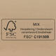 Amerikaanse vouwdozen FEFCO 0201 140x100x80mm B-golf bruin FSC