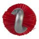 Vikan pijpborstel met handvat harde vezels rood 480x22x22 mm  (53754)