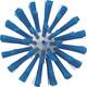 Vikan pijpborstel steelmodel medium vezels blauw 160x90x90 mm (5380903)