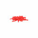 Haarnet wokkels PP non-woven enkel elastiek rood 52 cm