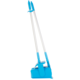 Vikan combinatieset blik/veger met lange steel 840 mm afsluitbaar blauw 250 mm (56653)