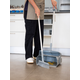 Vikan combinatieset blik/veger met lange steel 840 mm afsluitbaar blauw 250 mm (56653)