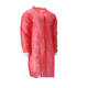Bezoekersjas PP non-woven drukknop rood maat XXL (818288)