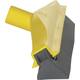 Vikan condenstrekker stevig rubber geel 400x130x80 mm (77166)
