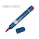 Retreeva permanente marker detecteerbaar behuizing blauw inkt rood (RG-PXM-RD)