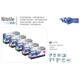 Onderzoekshandschoenen ongepoederd nitril blauw maat XS