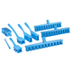 Vikan UST detailborstel/glaceerkwast blauw (5551303)