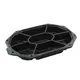Cateringschaal 7-vaks zwart 335x250x45 mm 8 hoekig