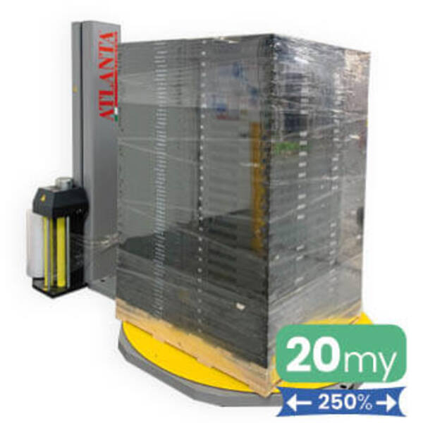 Machinefolie 20my 50cm x 1.700m Transparant rek 250% Normal cling