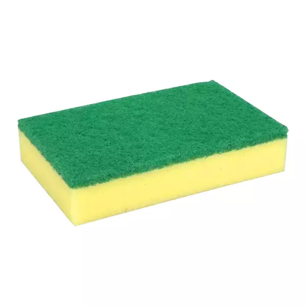 Schuurspons 140x100 mm geel/groen 50 x 10 stuks