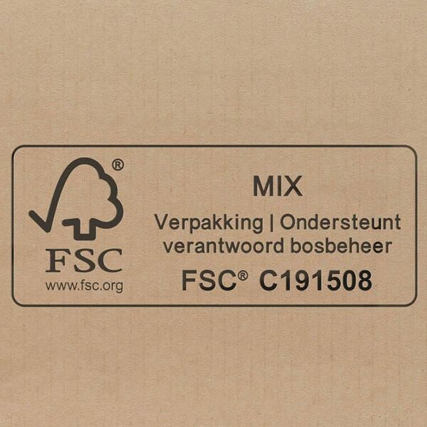 Amerikaanse vouwdozen FEFCO 0201 140x100x80mm B-golf bruin FSC