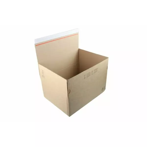 Verzendbox 50 345x256x130mm EG bruin autolock + plakstrip