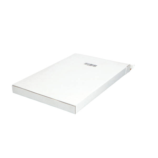 Mailbox 2 A4+ 250x350x28mm EG wit + 2x plakstrip