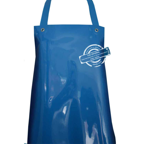 Schort PU 300mµ blauw 90x130 cm
