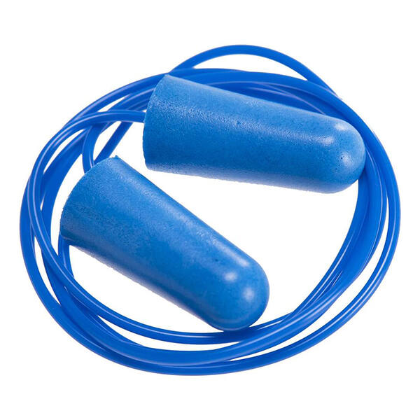 Oordoppen Portwest disposable detecteerbaar met koord blauw
