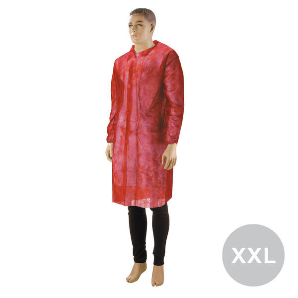 Bezoekersjas klittenband rood maat XXL (9001341)