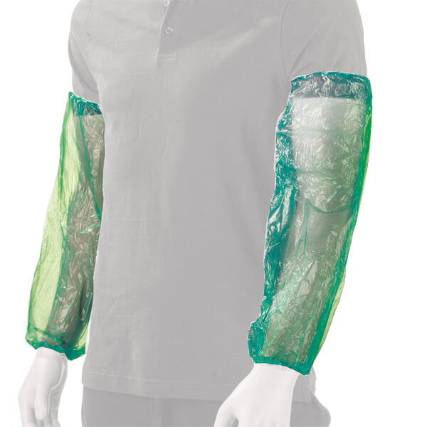 Mouwovertrek PE 20 x 40cm 20mµ groen