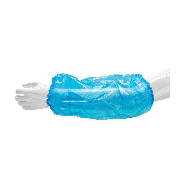 Mouwovertrek PE 18mµ blauw 22x46 cm