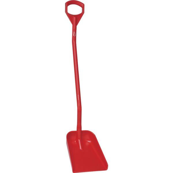 Vikan schep ergonomische steel 1.280 mm klein blad rood 340x270 mm (56114)
