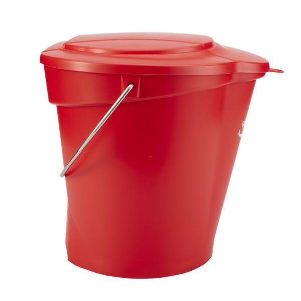 Vikan emmer maatverdeling schenktuit rood 12 liter (56864)