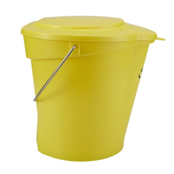 Vikan emmer maatverdeling schenktuit geel 12 liter (56866)
