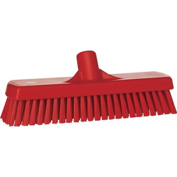 Vikan vloerschrobber harde vezels rood 305x85x110 mm (70604)