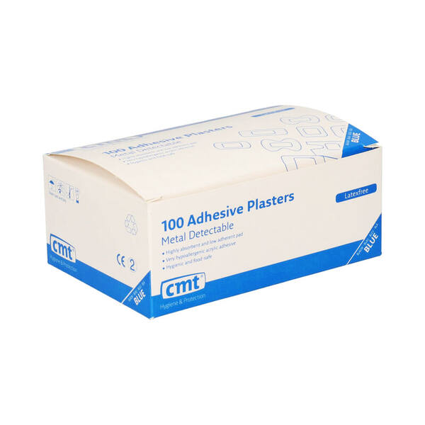 Detectiepleisters PE HACCP 25x72 mm blauw (332572)