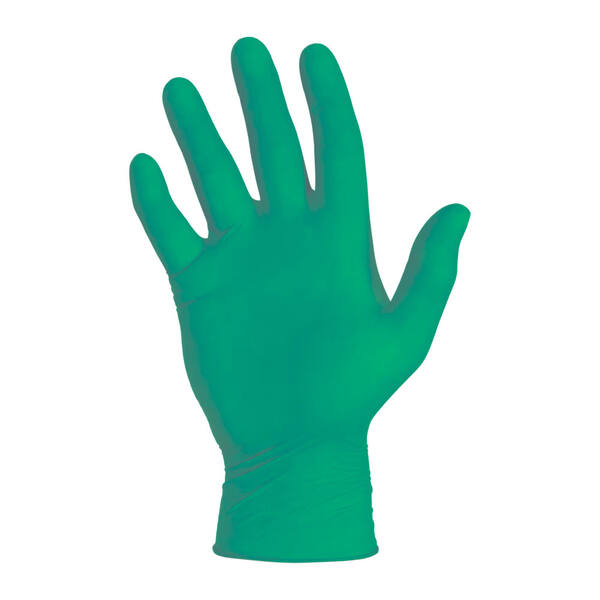 Onderzoekshandschoenen ongepoederd nitril groen