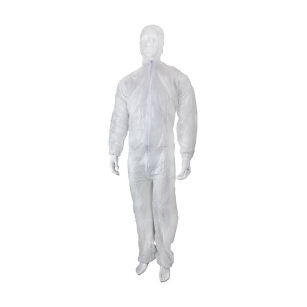Coverall non-woven wit maat XL