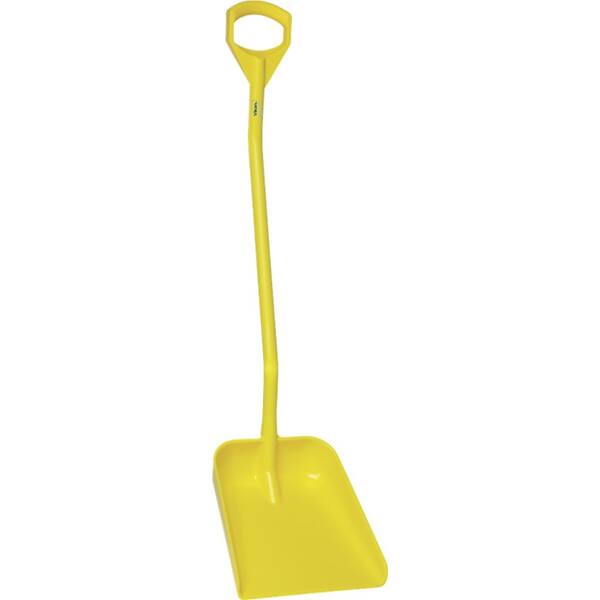 Vikan schep ergonomische steel 1.310 mm groot blad geel 380x340 mm (56016)