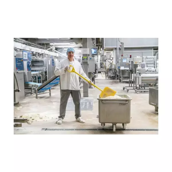 Vikan schep ergonomische steel 1.310 mm groot blad geel 380x340 mm (56016)