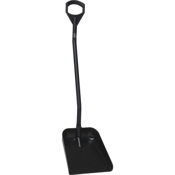Vikan schep ergonomische steel 1.310 mm groot blad zwart 380x340 mm (56019)