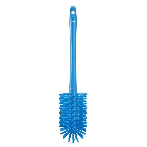 Vikan pijpborstel met vaste steel extra harde vezels blauw 430 mm ø 90 mm (5381903)
