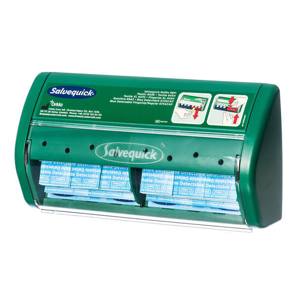 Dispender pleisterdispenser gevuld met 70 blauwe pleisters (5321001840)