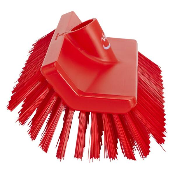 Vikan hoekschrobber medium vezels rood 265x150x100 mm (70474)