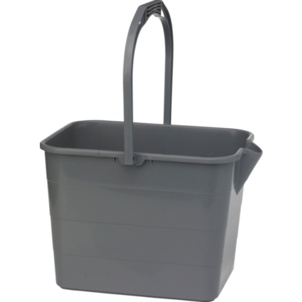 Vikan draadmopemmer microfibre rechthoekig met schenktuit grijs 15 liter (375018)